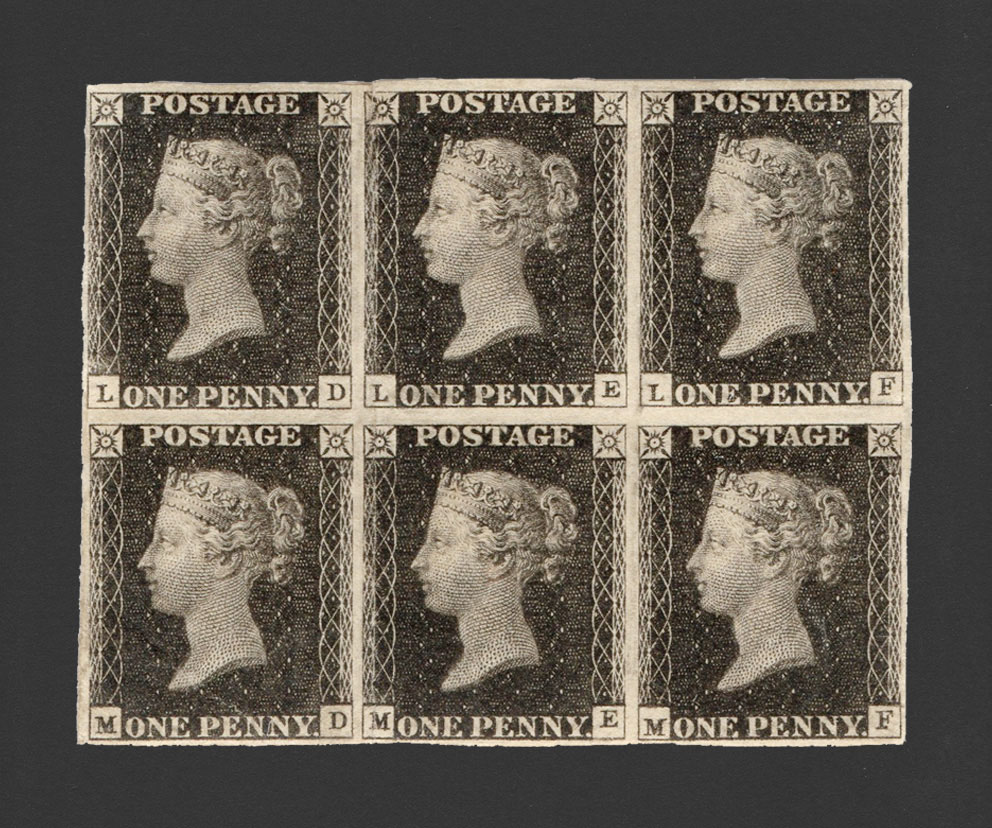 Em 1840, foi emitido o primeiro selo postal: o famoso “Penny Black”, com um retrato da Rainha Vitória, então com 21 anos